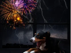 Silvester und Gewitter Angst Hund